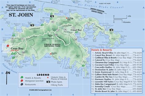 Virgin-Islands-On-Line: St. John: Island Map | Saint john island ...