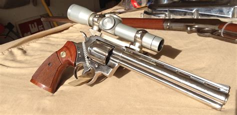 Colt Python 8 inch nickel for sale at Gunsamerica.com: 935546135