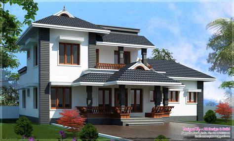 Sloping Roof Kerala House Design at 2000 sq.ft