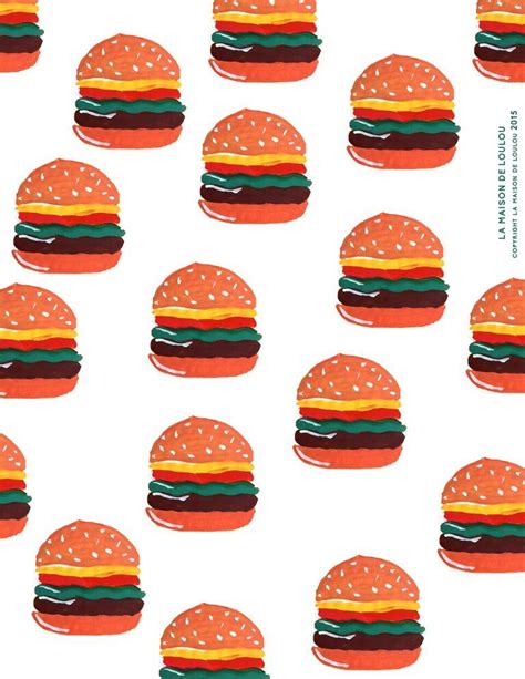 FREE Printable Hamburger Wrapping Paper | Diy prints, Printable ...