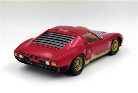 1/18 Kyosho Lamborghini Miura Jota Svj (Red) Diecast Car Model ...