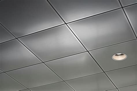 Clip-in Metal Ceiling Panels Integrate with and Conceal Suspension ...