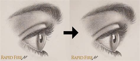 How to Draw a Realistic Eye From the Side _ Eyelashes and Eyebrow RFA ...