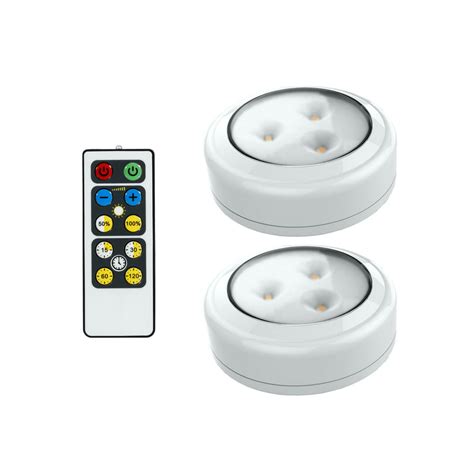 Brilliant Evolution Wireless Remote Control LED Puck Light 2 Pack | LED ...