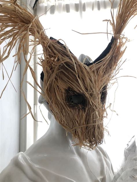 Scary Weird Mask Creepy Scarecrow Mask Adult Halloween - Etsy ...