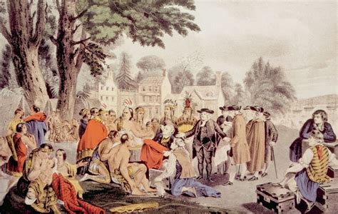 William Penn'S Treaty With The Indians Founding The Colony Of ...