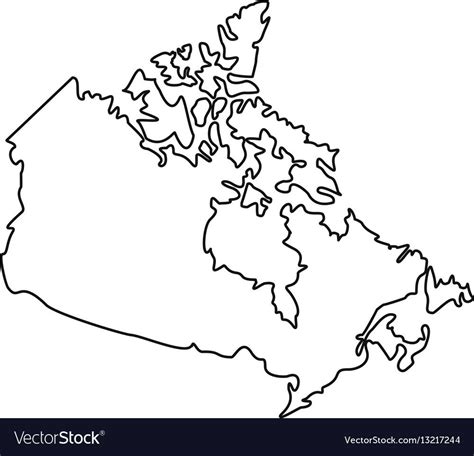 canada map outline | Canada map, Map outline, Map