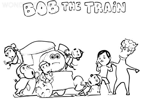 Bob The Train Coloring