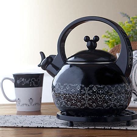 Disney Tea Kettle - Gourmet Mickey Mouse - Black and White | Mickey ...