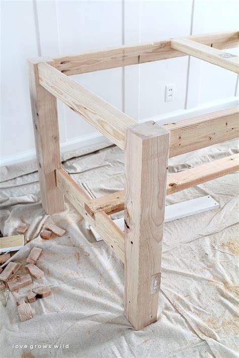 DIY Farmhouse Table - Love Grows Wild