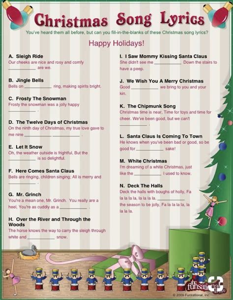 Pin by Sarah on Christmas | Christmas quiz, Christmas songs lyrics ...