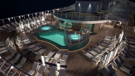 MSC Seaside - MSC Yacht Club Sundeck and pool - YouTube