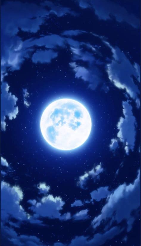 Captivating Anime Moon Scenery