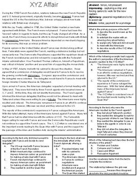 John Adams' Presidency - Informational Text Reading Activities | TPT