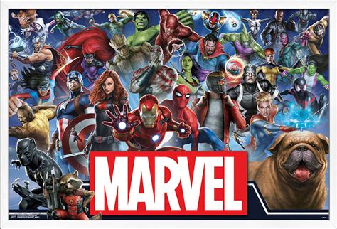 Marvel Comics - Marvel Universe - Heroes Wall Poster, 22.375" x 34 ...