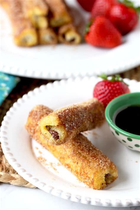 Nutella French Toast Roll-Ups | Lemon Blossoms