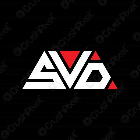 SVD triangle letter logo design with triangle shape. SVD triangle ...