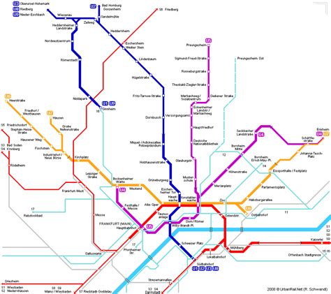 Mapa del Metro de Fráncfort del Meno para Descarga | Mapa Detallado ...