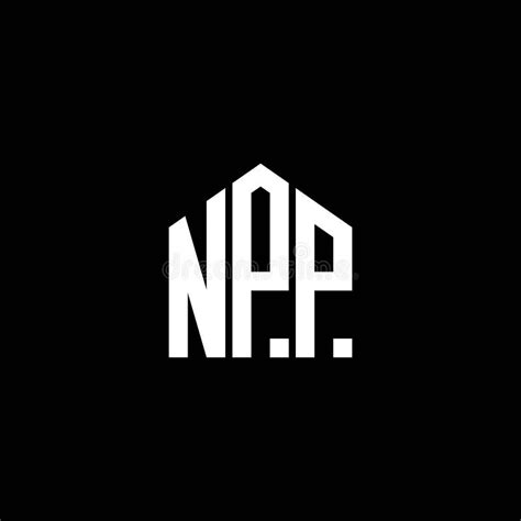 NPP Letter Logo Design on BLACK Background. NPP Creative Initials ...