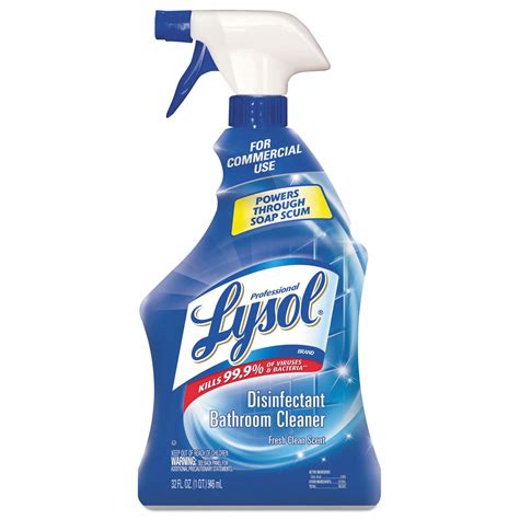 LYSOL Tub and Tile Cleaner, 32 oz Container Size, Trigger Spray Bottle ...