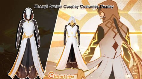 Genshin Impact Zhongli Archon Cosplay Costumes Display Cosplay Costumes ...