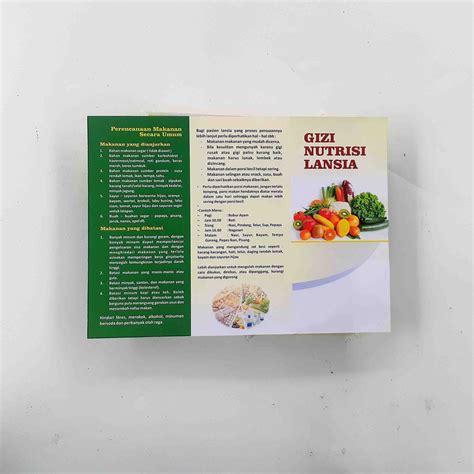 Jual Leaflet / Brosur Gizi Nutrisi Lansia, Leaflet Kesehatan Lansia ...