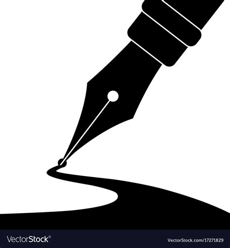 Pen and ink Royalty Free Vector Image - VectorStock