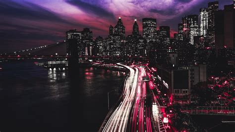 2560x1440 Manhattan City At Night 1440P Resolution ,HD 4k Wallpapers ...