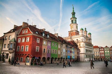 Poznań Poland - Architecture of Old Market in Poznan, Poland Digital ...