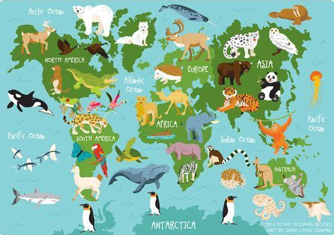 animal map of continents - Google Search | animal enviro