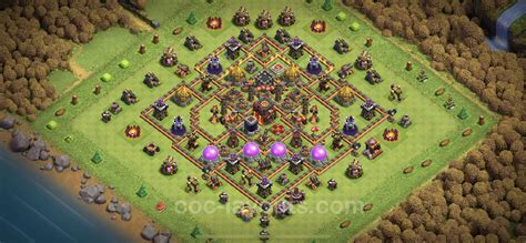 Best Anti 3 Stars Base TH10 with Link, Hybrid - Town Hall Level 10 Base ...