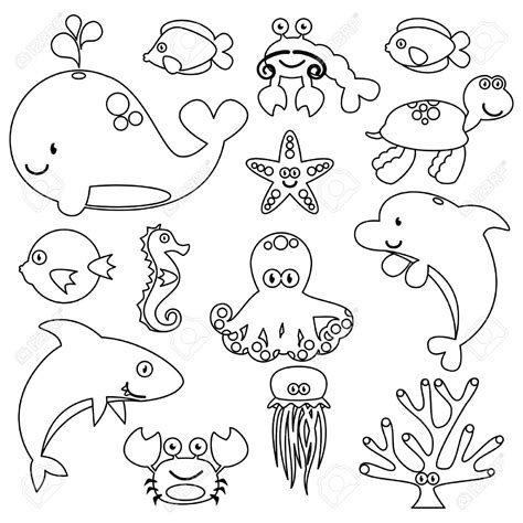 Under Water Animals Drawing