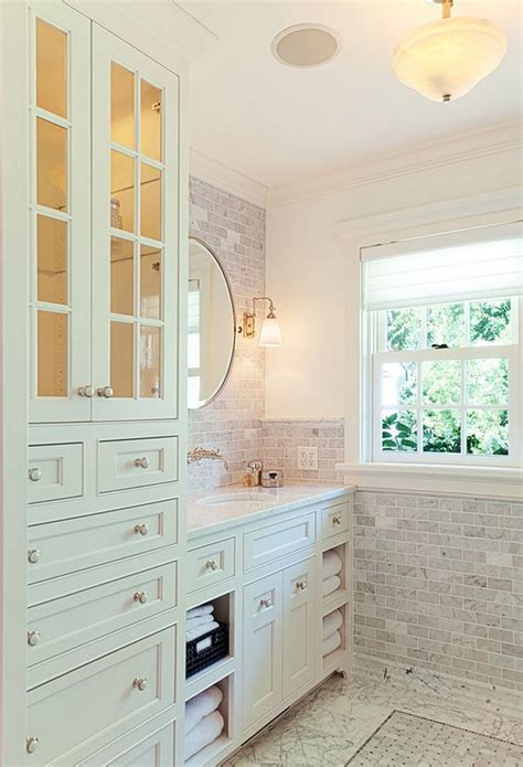 20 Clever Designs of Bathroom Linen Cabinets | Home Design Lover