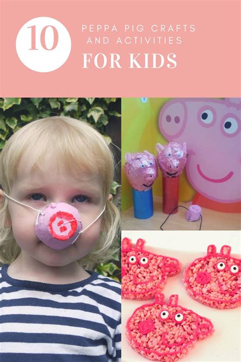 10 Peppa Pig crafts and activities for kids | Pig crafts, Kids workshop ...