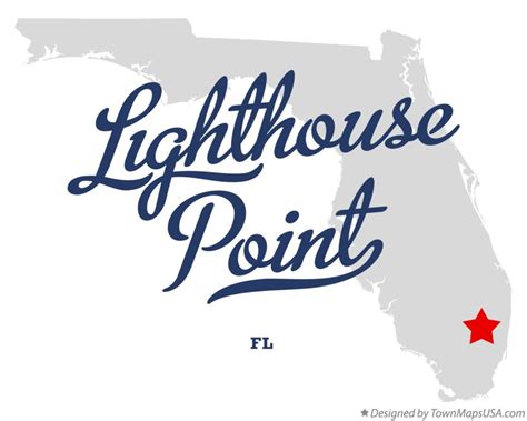 Map of Lighthouse Point, FL, Florida