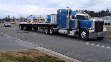 Peterbilt 379 flatbed - YouTube