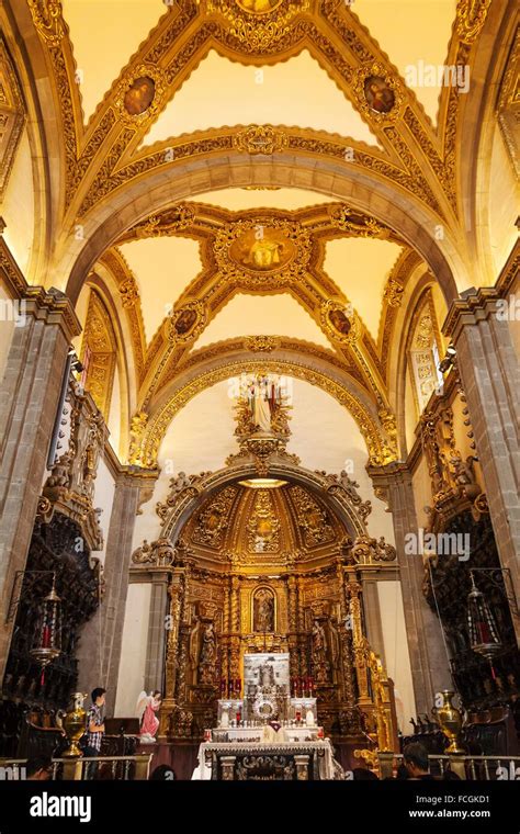 Interior, old Basilica of Our Lady of Guadalupe (Basilica de Nuestra ...