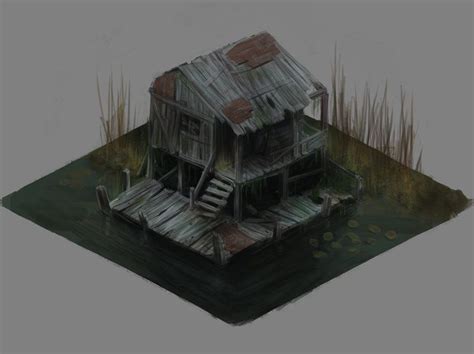 Swamp house | House on the water, Pixel art, Swamp