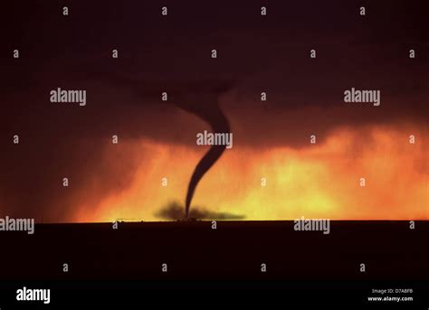 Tornado at sunset Stock Photo - Alamy