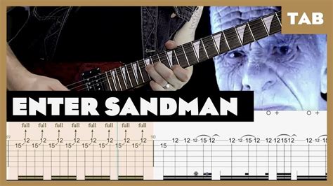 Enter Sandman Metallica Cover | Guitar Tab | Lesson | Tutorial Accords ...