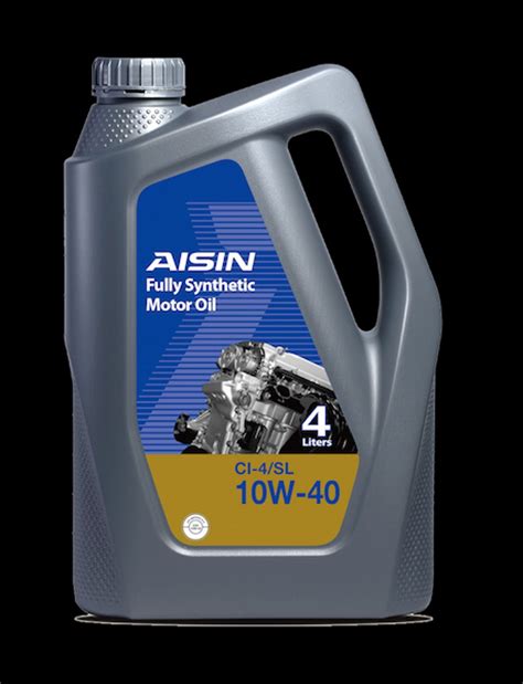 Aisin 10W-40 Fully Synthetic Diesel Motor Oil (4 Liter) API CI-4/SL ...