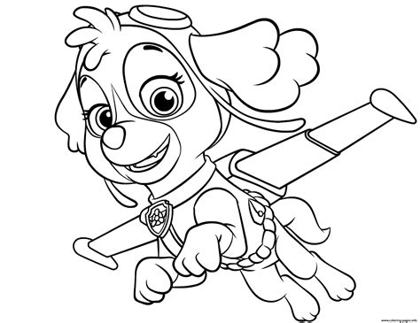 Print skye flying paw patrol coloring pages | Paw patrol coloring pages ...