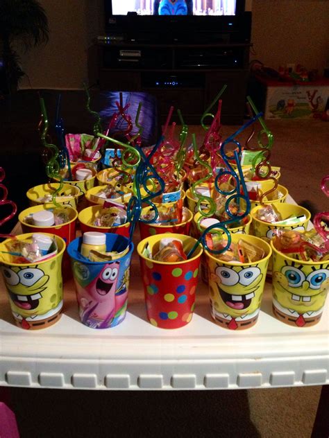 Spongebob Party Favors - Easy and Reusable