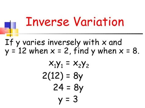 Direct and Inverse variations