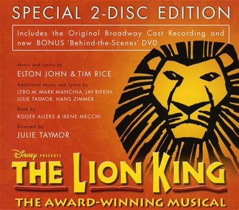 Buy Soundtrack - Lion King: Original Broadway Cast Recording (Import ...