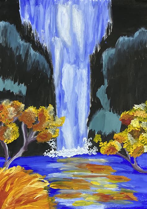 Nikita's Waterfall Painting