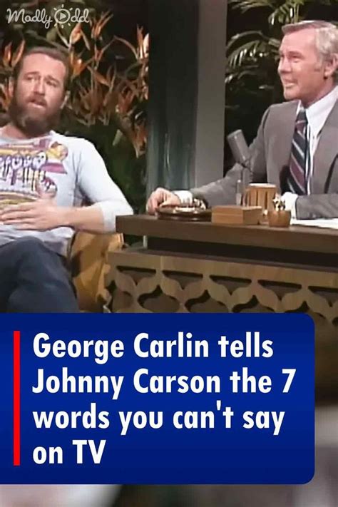 George Carlin Reveals the 7 Words You Can't Say on TV