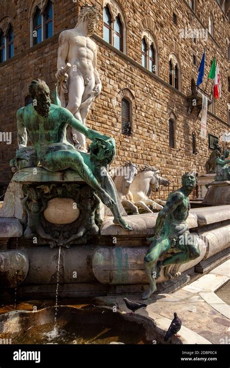 Fountain of Neptune by Bartolomeo Ammannati, in the Piazza della ...