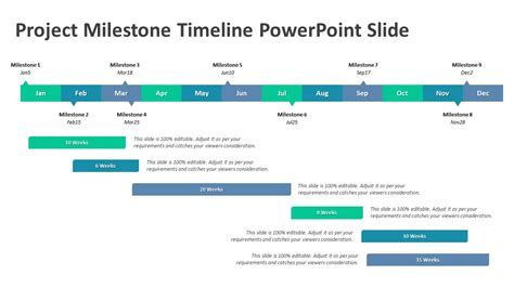 Project Milestone Timeline PowerPoint Slide | PPT Templates