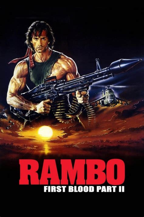 Rambo First Blood 2 8x10 11x17 16x20 24x36 27x40 Movie Poster Vintage ...